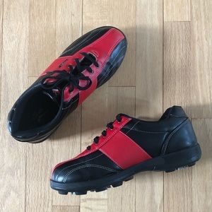 Bonfeel Red and Black Korean Golf Shoes Size 42